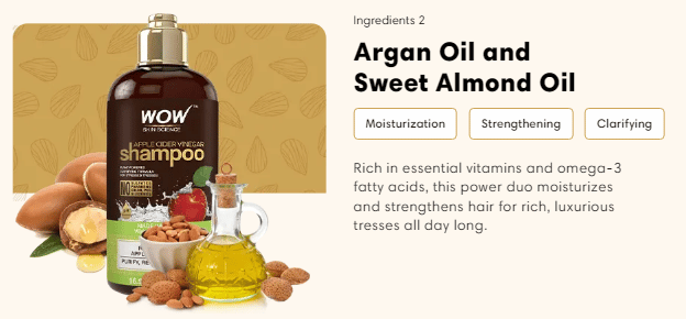Apple Cider Vinegar Hair Shampoo ingredients